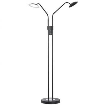 Fischer & Honsel 40487 LED Stehleuchte Tallri 2-flammig sandschwarz CCT dimmbar