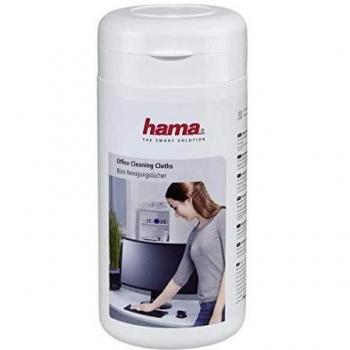 Hama 113805 Büro-Reinigungstücher, 100 Stück, in Spenderdose
