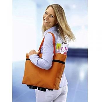 Schulter-Einkaufs-Trolley Deluxe 2in1 – Orange