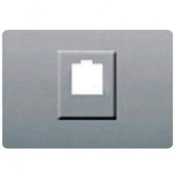 Copripresa RJ11/RJ45 Silver Luna BJC Coral 21795‑PL