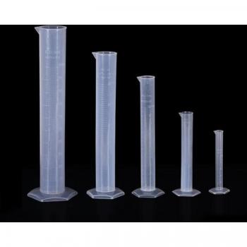 Transparent Graduated Cylinder for Liquid Measurement - 10ml, 25ml, 50ml, 100ml, 250ml, 500ml