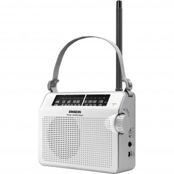 Rádio SANGEAN PR-D6 - Portátil - Branco - AM e FM