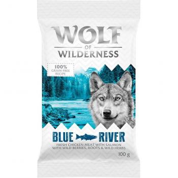Croquettes sans céréales avec poissons et légumes pour chien - Adult Blue River, saumon (100 g)
