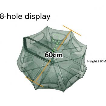 Foldable Fishing Net with 6-16 Holes