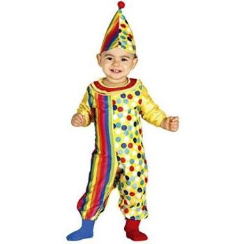 Childrens Multi-Colored Clown Onesie Costume