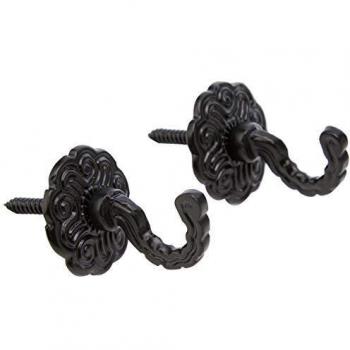 Here is a list of equivalent names for the product Securit Antique Tieback Hooks Rosette (Pair) - 40mm in English, including product data