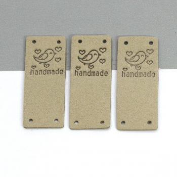 Birdie Stitch 20-Pack Handmade Leather Labels