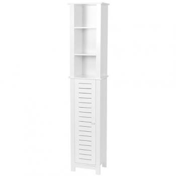 Colonna bagno in MDF a 1 anta con 3 ripiani - Santorin - Tendenza