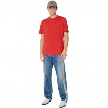 Diesel tričko - T-JUST-MICRODIV T-SHIRT v červené barvě