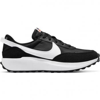 Nike Zapatilla Waffle Debut Hombre Negro Espuma Cordones Perforaciones Etiqueta