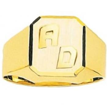 Bague Chevalière Masculine en Or 18 Carats