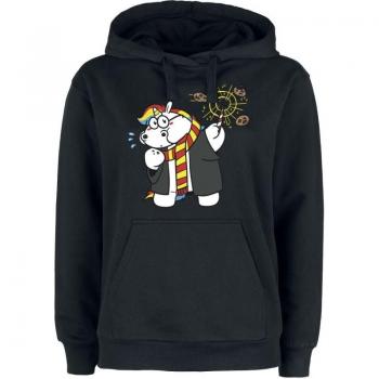 Unicornio Chubby en Negro – Sudadera 3XL