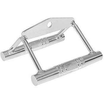 Gorilla Sports Chrome Finish Parallel Rowing Handle