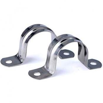 Morsetto Scheda Guida Tubo 10 mm Acciaio 304 con Carta da Sella