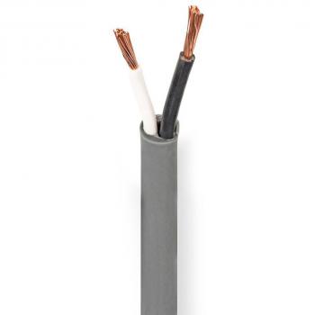 Nedis Speaker Cable | 2 x 2.50 mm² | CCA | 100.0 m | Round | PVC | Transparent | Wrap