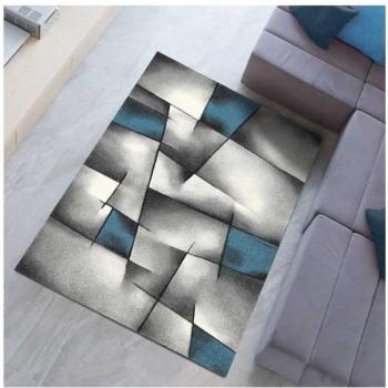 Tapis géométrique turquoise 280x380 Ultima