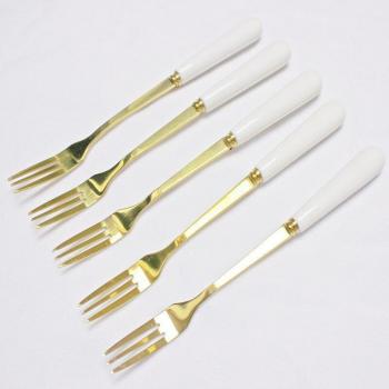 Gold Spoon and Fork Set