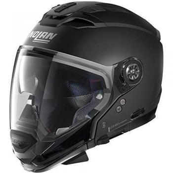 Nolan Herren N70-2 Gt Classic N-com Flat Black L Helmet, schwarz, L