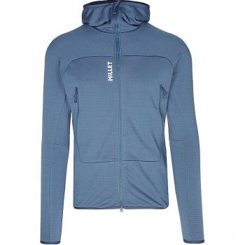 Millet Fusion Grid Hoodie Blu Scuro