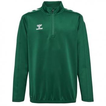 Hummel Core Training Shirt – Green Kids Half Zip