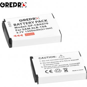 Kit de 3 Batteries SLB-10A avec Chargeur LCD pour Samsung EX2F, HZ15W, SL202, SL420, SL620, SL820, WB150F, WB250F