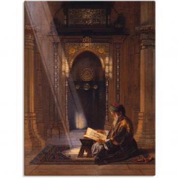 Wanddeko ARTLAND In der Moschee, braun, 90x120 cm, als Poster oder Wandaufkleber