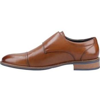Tan Leather Double Monk Hush Puppies David Slip-On Mens – 11 US