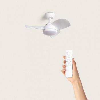 Ventilatore da Soffitto Silenzioso Poros 76cm Motor dc Bianco