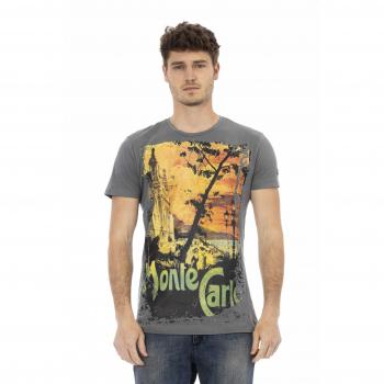 Trussardi Action Gray Round Neck T-Shirt - L