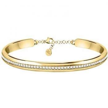 Pulsera Morellato Cerchi de acero PVD oro con circonitas
