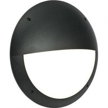 SAXBY LIGHTING Saxby Seran - 1 Light Outdoor Wall Light Matt Black Textured, Opal IP65, E27
