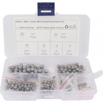 Billes de roulement en acier, haute précision, assortiment de 300