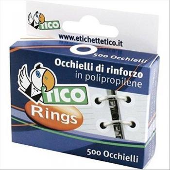 Tico 947929 - Anillos de refuerzo en polipropileno, transparente