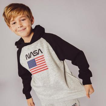 Felpa con cappuccio NASA - Grigio - Bambino Taglia 12