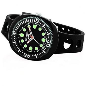 Watchmaker Milano Sub Orologio Uomo da Polso Submariner Vintage a Quarzo Anni 70 Nero