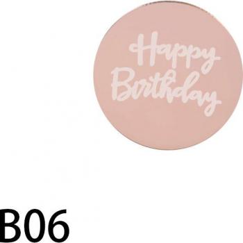 10pcs Gold Silver Happy Birthday Cake Decoration Toppers