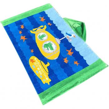 Serviette de plage à capuche requin