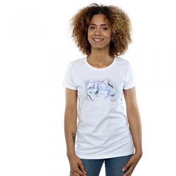 White Disney Bambi Snow Cotton Shirt for Women
