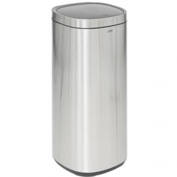 5five Simply Smart - Pattumiera Metallo Grigia 50 Litri