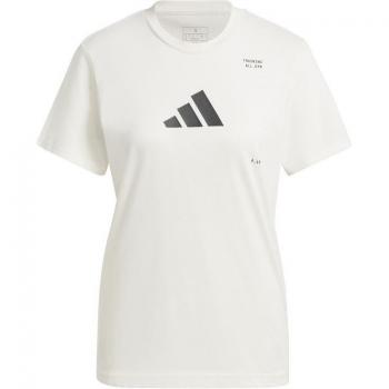 Camiseta adidas tr cat g de manga corta blanca S mujer