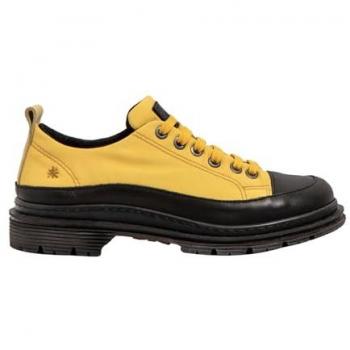 Zapatos de Piel ART 1894 Nylon Amarillo y Negro