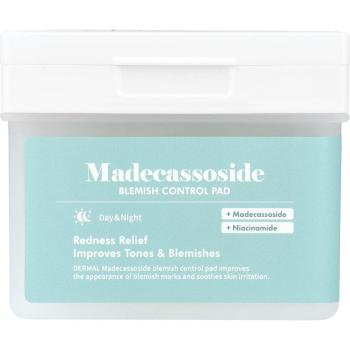 Dermal Madecassoside Blemish Control Tencel Square Toner Pads (Vegan) – 120 Count