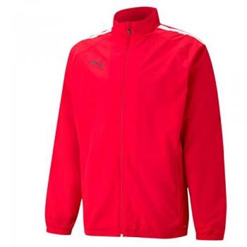Puma LIGA Chaqueta de Línea Roja y Blanca