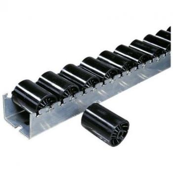Rollenleiste schwer Länge 2400 mm Kunststoff-Zylinderrollen Ø 46 mm Rollenteilung 72 mm BITO