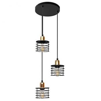Cluster Noir Helam Edison Plafonnier 38cm
