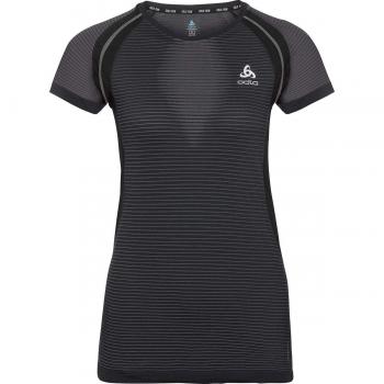 Odlo Women's Ceramicool Pro BL Top Crew Neck T-Shirt in Schwarz, Grau