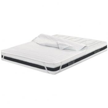 Coprimaterasso Trapuntato Antibatterico Con Elastici Agli Angoli Modello Relax Singolo Bianco