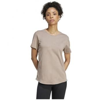 T-Shirt Adidas Essentials Yoga Manica Corta Beige Donna L