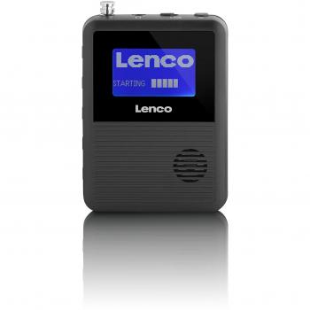 Lenco PDR‑04 Portable Radio Negro – Polímero de Litio, LCD, Dab+ y FM