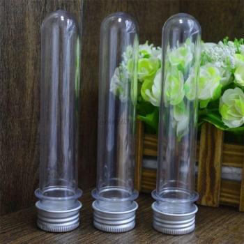 40ml Clear Plastic Test Tubes with Screw Caps for Candy, 10 Pieces